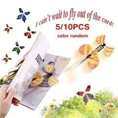10pcs Flying Butterflies Pupate Into Butterflies Of Freedom Magic Prop Toys