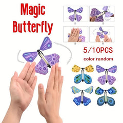 10pcs Flying Butterflies Pupate Into Butterflies Of Freedom Magic Prop Toys