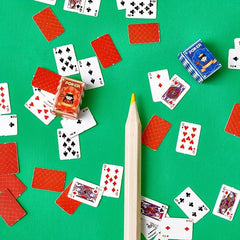Mini Fingertip Playing Cards Doll House Decoration Holiday Party