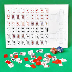 Mini Fingertip Playing Cards Doll House Decoration Holiday Party