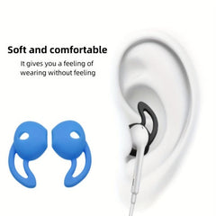 6pcs Anti-slip Silicone Earphone Sleeve Fixing Tool Transparent