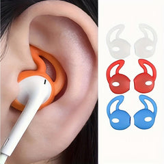6pcs Anti-slip Silicone Earphone Sleeve Fixing Tool Transparent