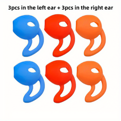 6pcs Anti-slip Silicone Earphone Sleeve Fixing Tool Transparent