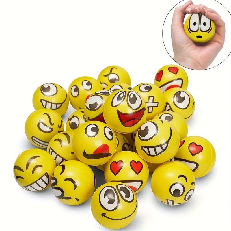 1pc Random Style Face Stress Ball Squeeze Stress Relief Gadget