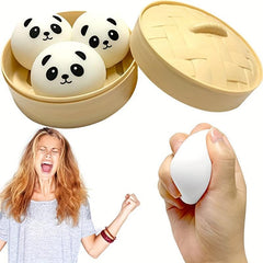 3pcs Bear Dumpling Squishy Balls Anxiety Relief Fidget Toys