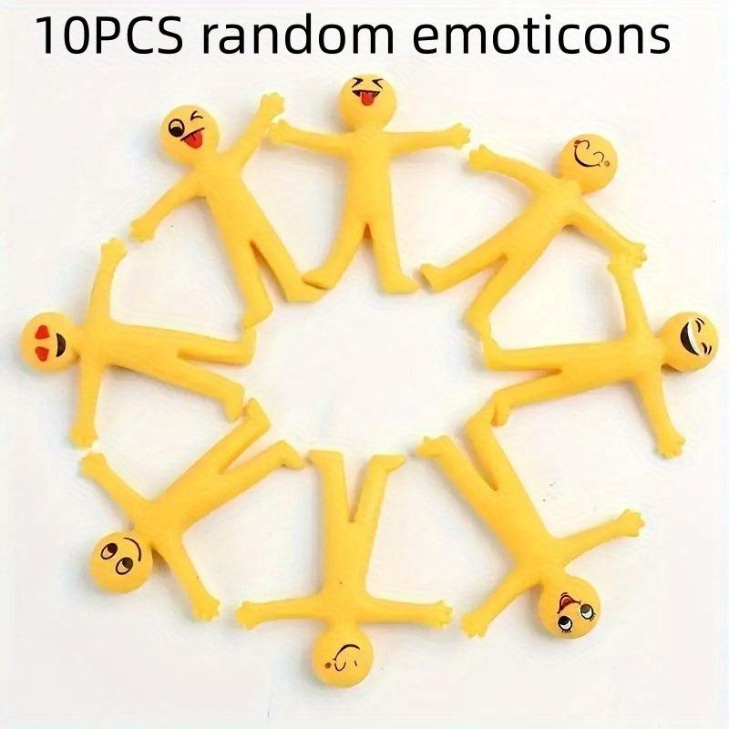 10Pcs Creative Stress Relief Toys Expandable Yellow Ventilation Christmas Toys
