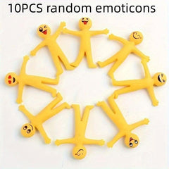 10Pcs Creative Stress Relief Toys Expandable Yellow Ventilation Christmas Toys
