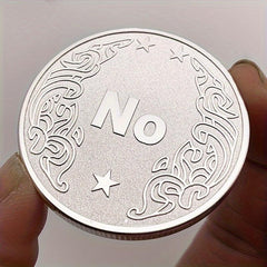 Decision Coin YES NO Magic Coin Toy Coin Lucky Coin Metal Crafts