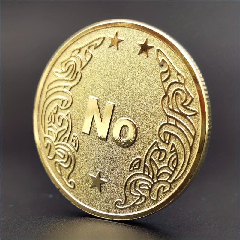 Decision Coin YES NO Magic Coin Toy Coin Lucky Coin Metal Crafts