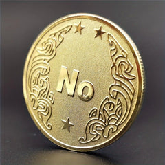 Decision Coin YES NO Magic Coin Toy Coin Lucky Coin Metal Crafts