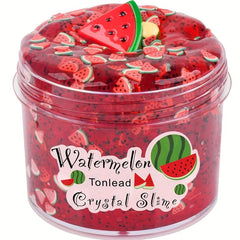 Watermelon Crystal Clear Slime Glitter 7oz