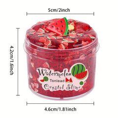 Watermelon Crystal Clear Slime Glitter 7oz