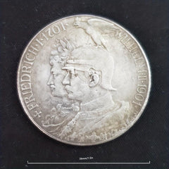 1901 Skeleton Challenge Coin Copper & Silvery Plated
