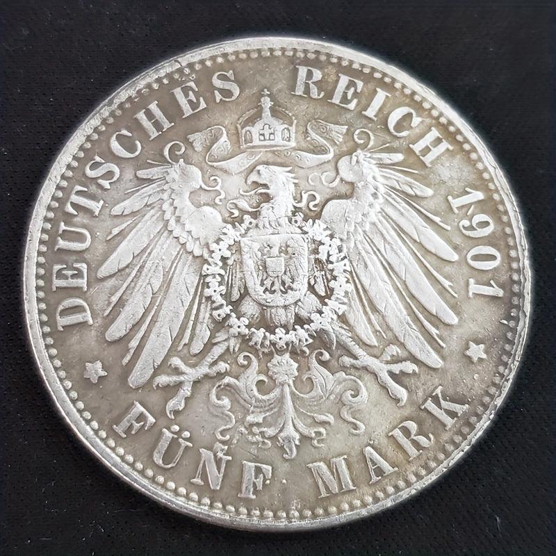 1901 Skeleton Challenge Coin Copper & Silvery Plated
