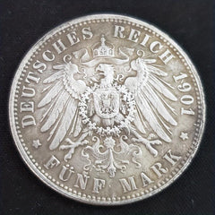 1901 Skeleton Challenge Coin Copper & Silvery Plated