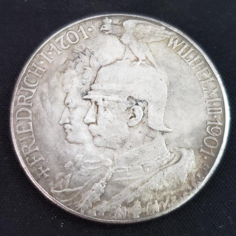 1901 Skeleton Challenge Coin Copper & Silvery Plated