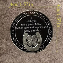 Good Luck And Happiness Birthday Coin And Stamp Set