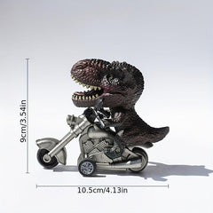 T-Rex Riding Motorcycle Dinosaur Gift For Kids
