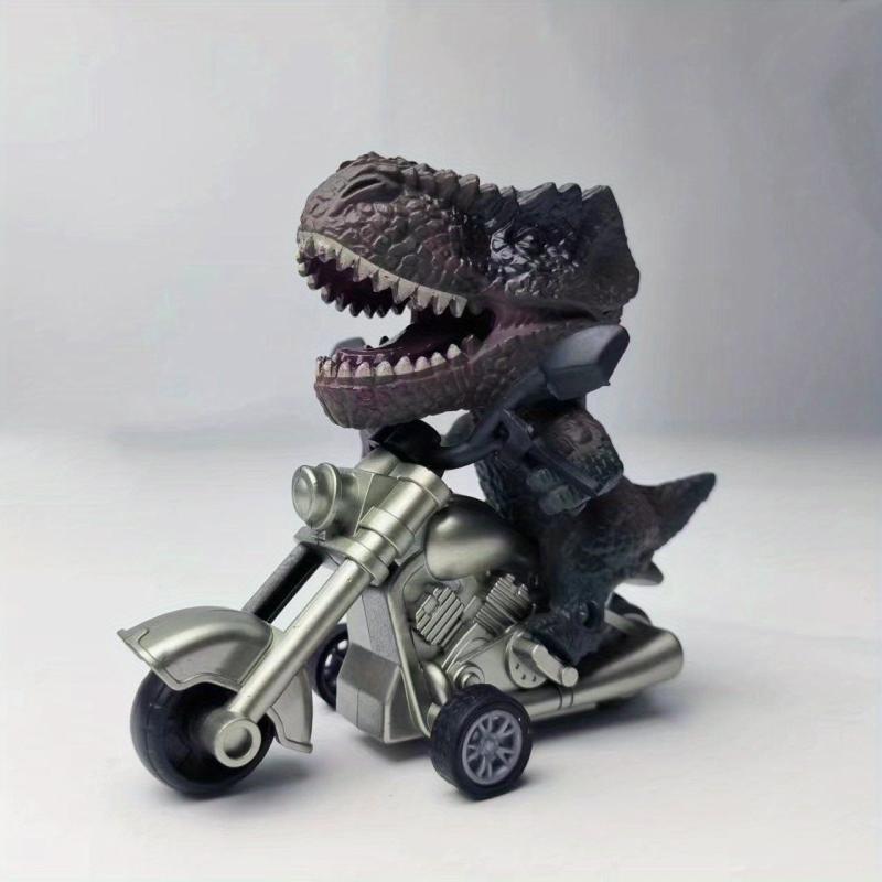 T-Rex Riding Motorcycle Dinosaur Gift For Kids