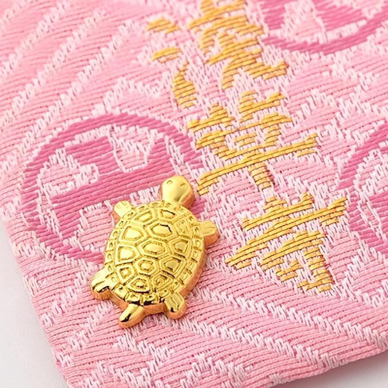 Golden Turtle Tabletop Ornament for Wealth and Good Fortune