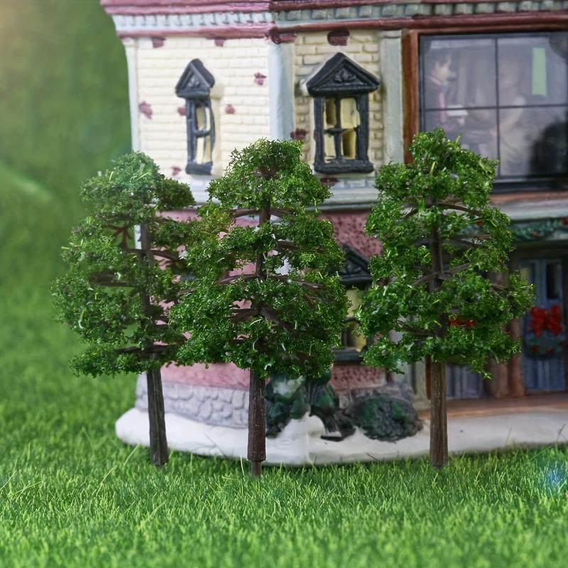 8 Pc 1:100 Dark Green Model Train/Railway Trees Landscape Decoration