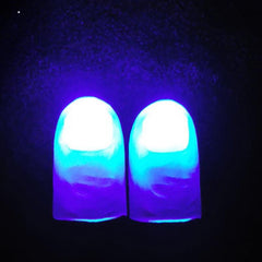 2pcs Light Up Glow Thumbs Fingers Trick Appearing Light Close Up Party Magic