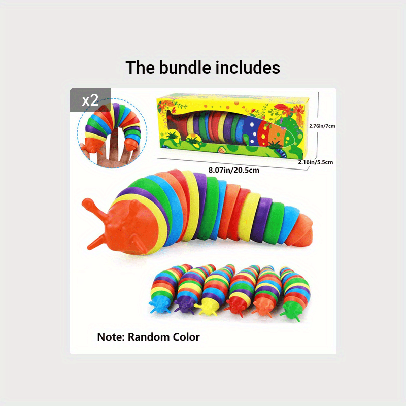 Sensory Slug Fidget Toy for Kids and Adults - Stress Relief