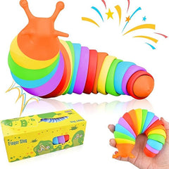 Sensory Slug Fidget Toy for Kids and Adults - Stress Relief