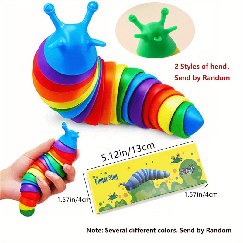 Sensory Slug Fidget Toy for Kids and Adults - Stress Relief
