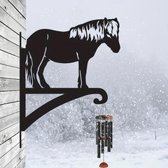 Iron Horse Silhouette Hanging Plant Bracket Outdoor Plant Hanger