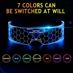Futuristic LED Glasses for Kids' Christmas & Music Festivals