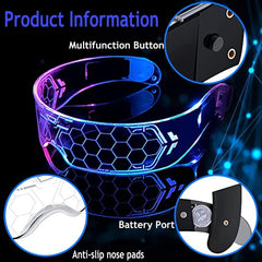 Futuristic LED Glasses for Kids' Christmas & Music Festivals