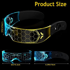 Futuristic LED Glasses for Kids' Christmas & Music Festivals