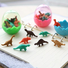 Dinosaur Toy Eraser Set for Kids