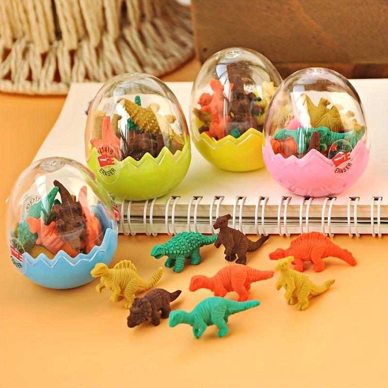 Dinosaur Toy Eraser Set for Kids