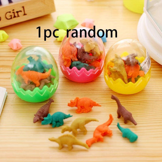 Dinosaur Toy Eraser Set for Kids
