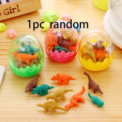 Dinosaur Toy Eraser Set for Kids