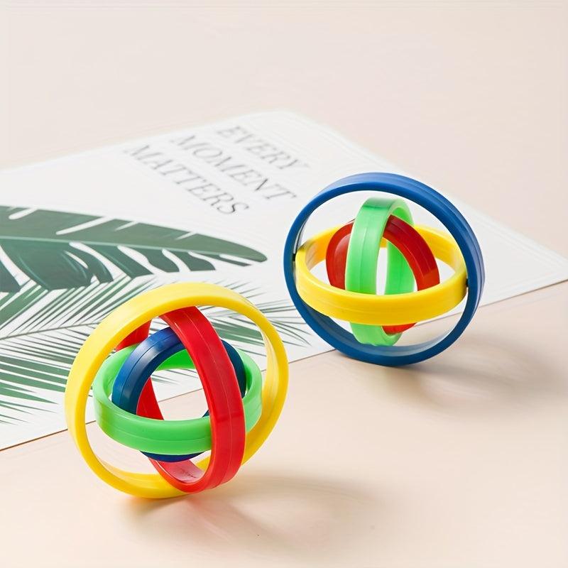 1pc Fidget Spinner Toys By Hoop Stacking Relieve Stress Improve Attention