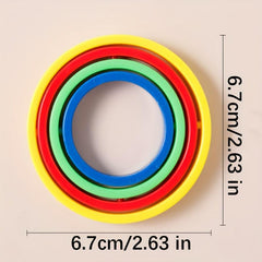 1pc Fidget Spinner Toys By Hoop Stacking Relieve Stress Improve Attention