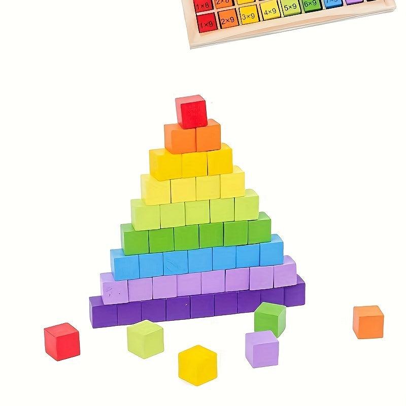 99 Multiplication Table Math Teaching Aids Wooden Training Props