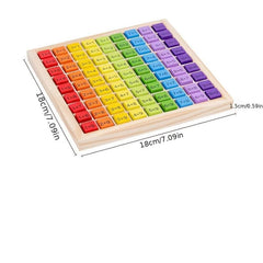 99 Multiplication Table Math Teaching Aids Wooden Training Props