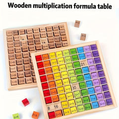 99 Multiplication Table Math Teaching Aids Wooden Training Props
