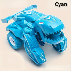 Dino Car Deformation Toys Inertial Sliding Automatic Transform Toy