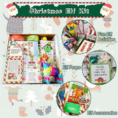Elf Kit 24 Days Of Christmas Fun Activities Props On Shelf Kit