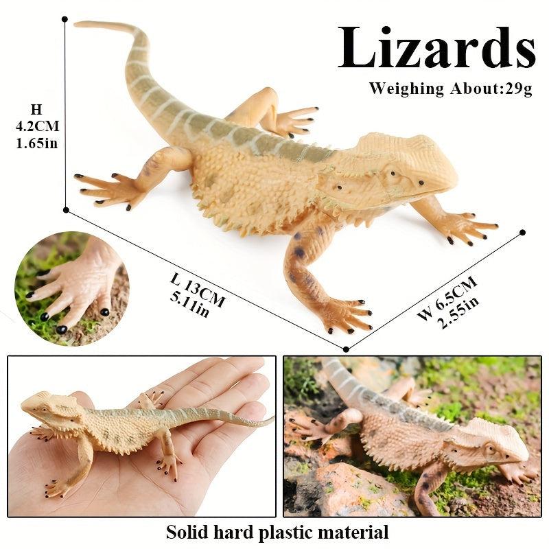 Realistic Plastic Lizard Reptile Figurine for Collection