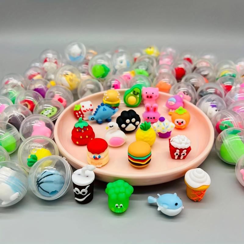 50Pcs Cartoon Mini Blind Box Egg Toy Kindergarten Sharing Gift Claw Machine Egg