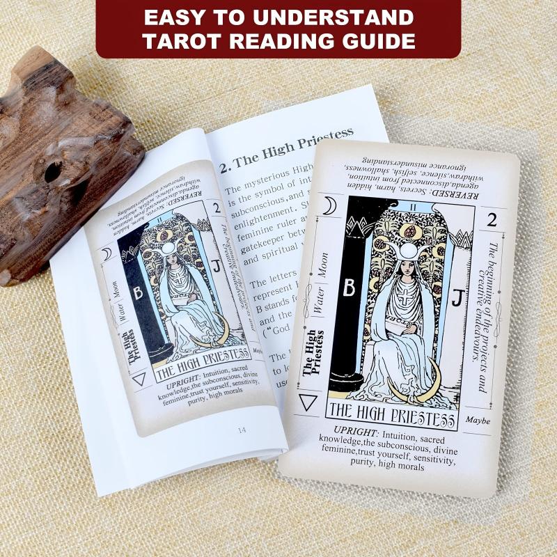 Tarot Classic Rider Waite Deck Cards with Booklet - Zodiac Tarot Desk Toy