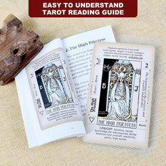 Tarot Classic Rider Waite Deck Cards with Booklet - Zodiac Tarot Desk Toy