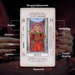 Tarot Classic Rider Waite Deck Cards with Booklet - Zodiac Tarot Desk Toy