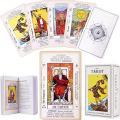 Tarot Classic Rider Waite Deck Cards with Booklet - Zodiac Tarot Desk Toy